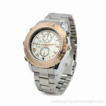 Security Watch with Water-resistant Camera and 3.7V/260mAh Li-ion Battery